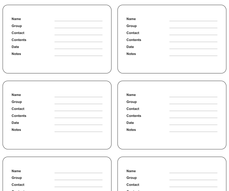 Preview of Reusable lunch container name labels