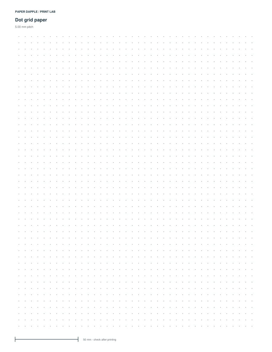 Actual generated Make dot-grid paper example