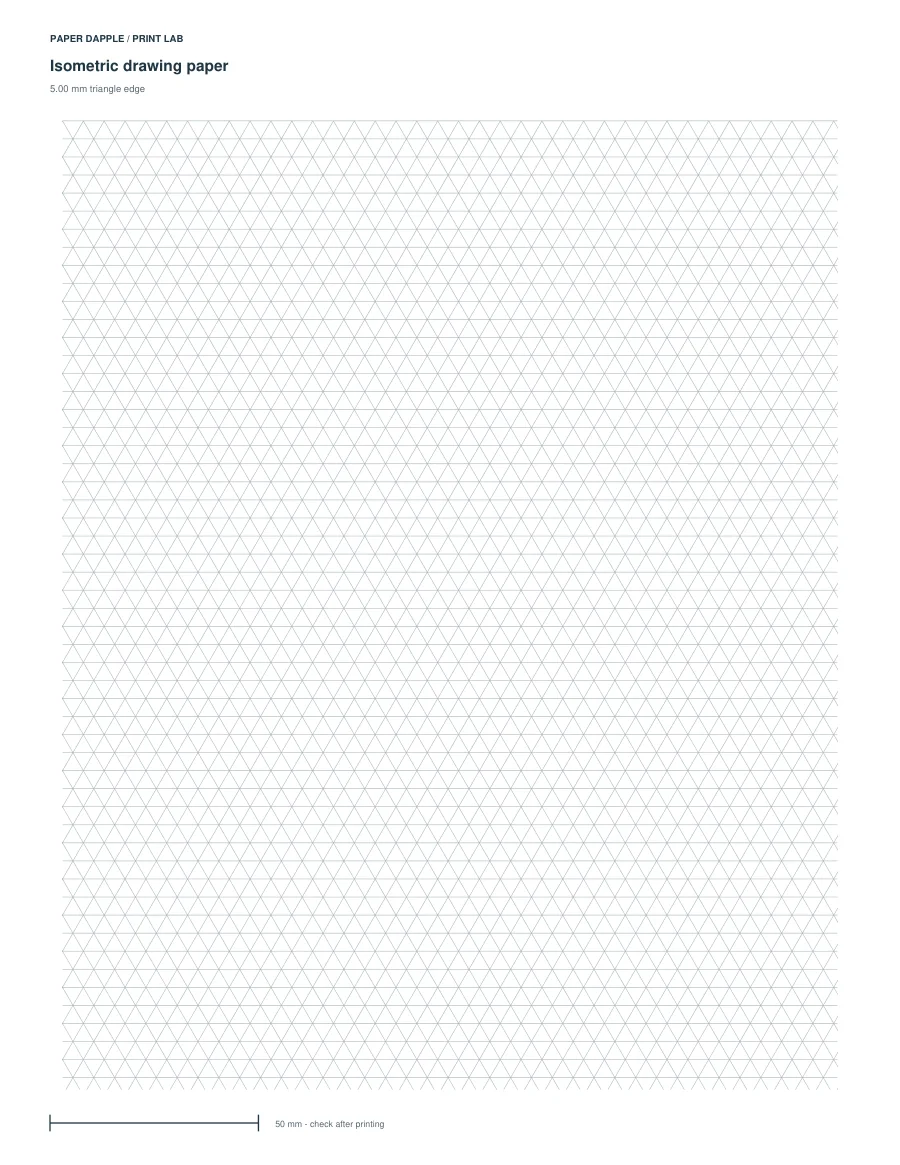Actual generated Make isometric drawing paper example